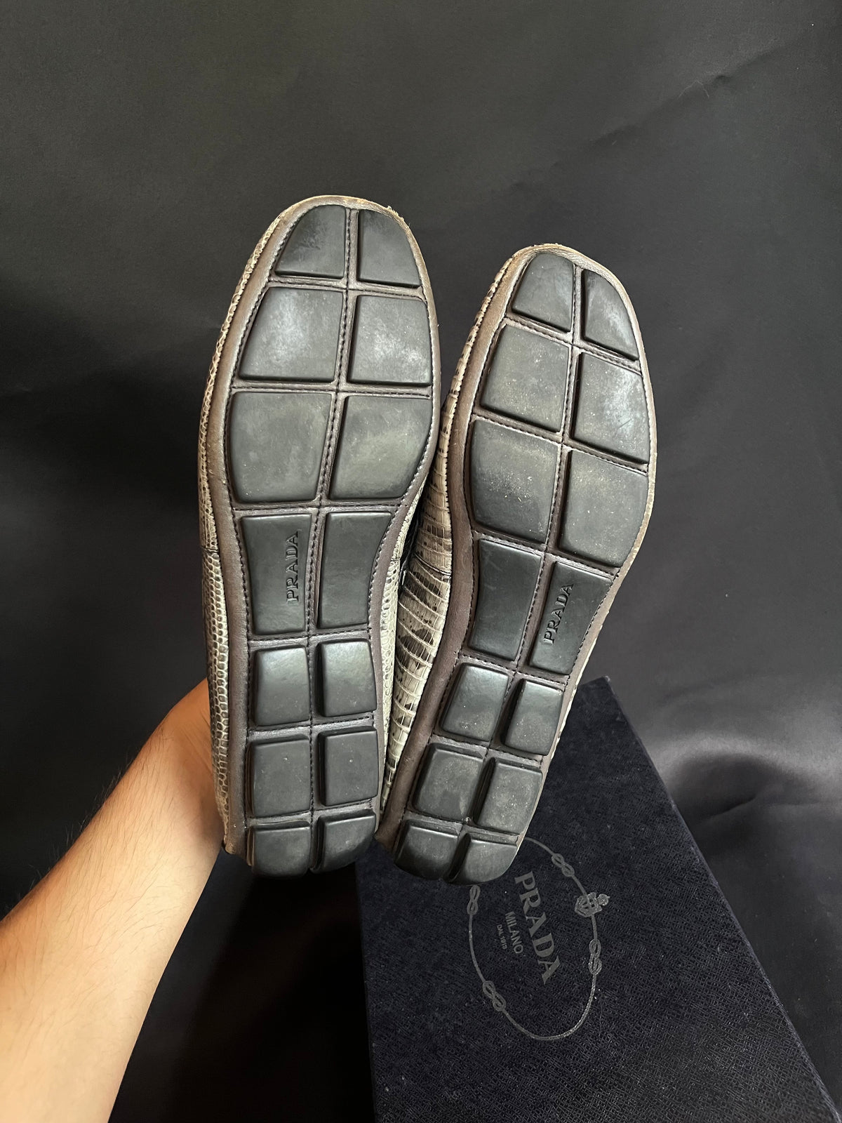 Prada Snake Driving Loafers (8.5US)