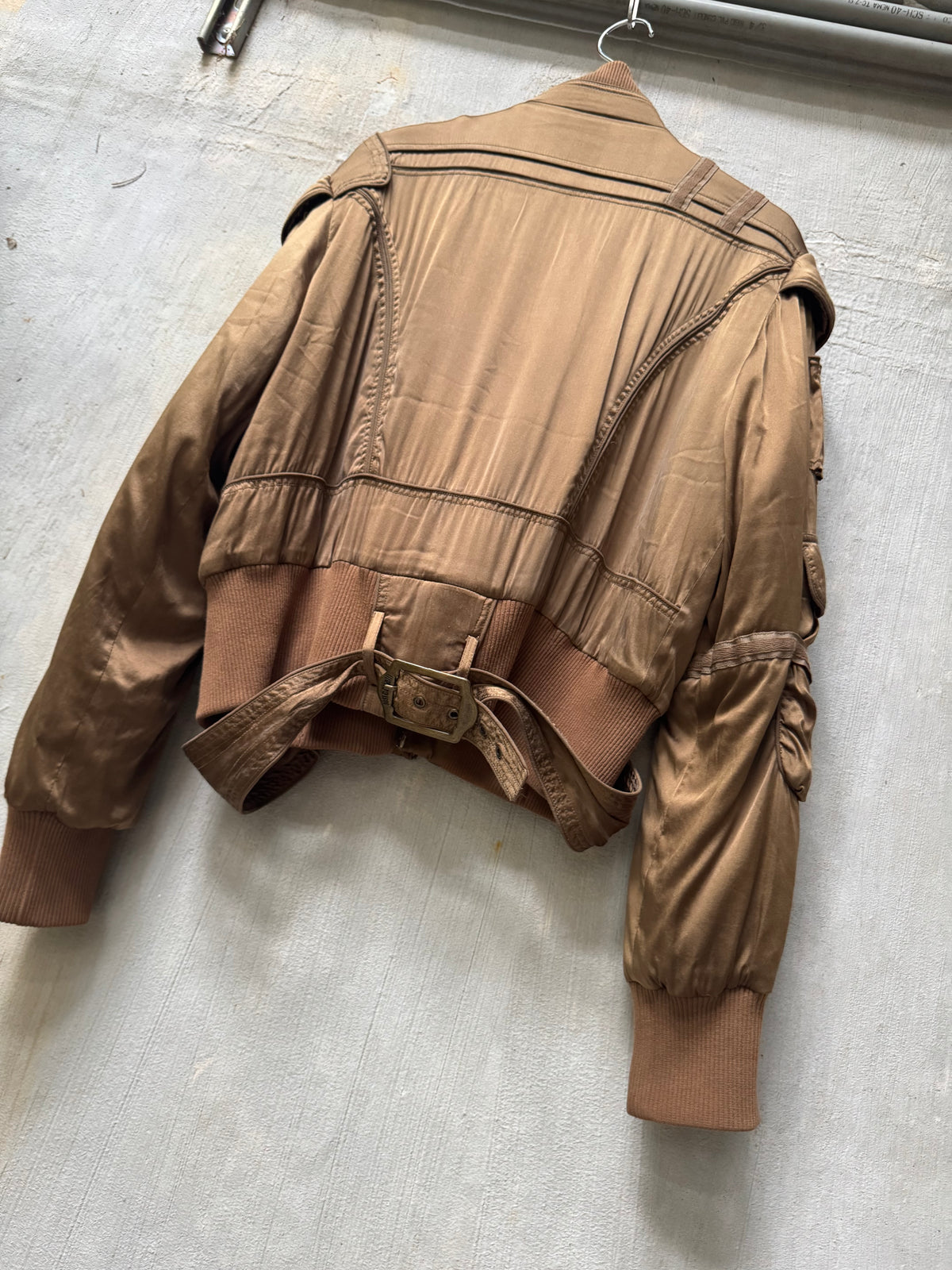 A/W 2005 Roberto Cavalli Silk Parachute Bondage Bomber