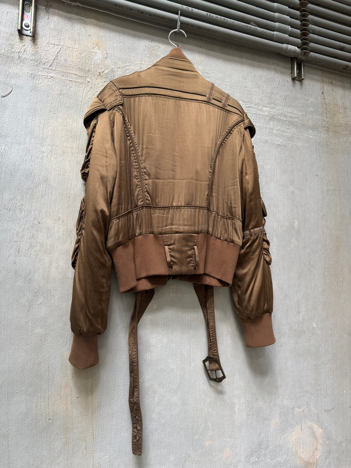 A/W 2005 Roberto Cavalli Silk Parachute Bondage Bomber