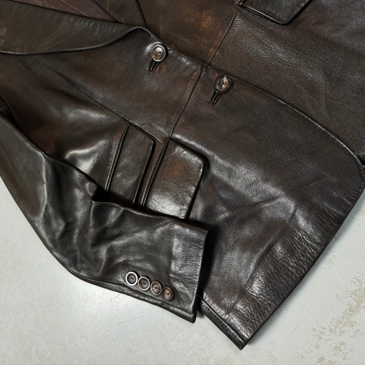 Gucci Tom Ford Era Soft Leather Blazer