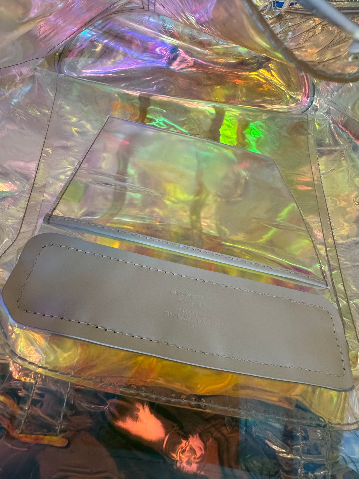 S/S ‘19 Louis Vuitton Virgil Abloh “Prism” Iridescent Christopher Backpack