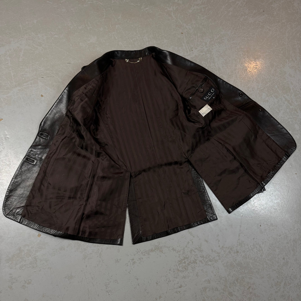 Gucci Tom Ford Era Soft Leather Blazer