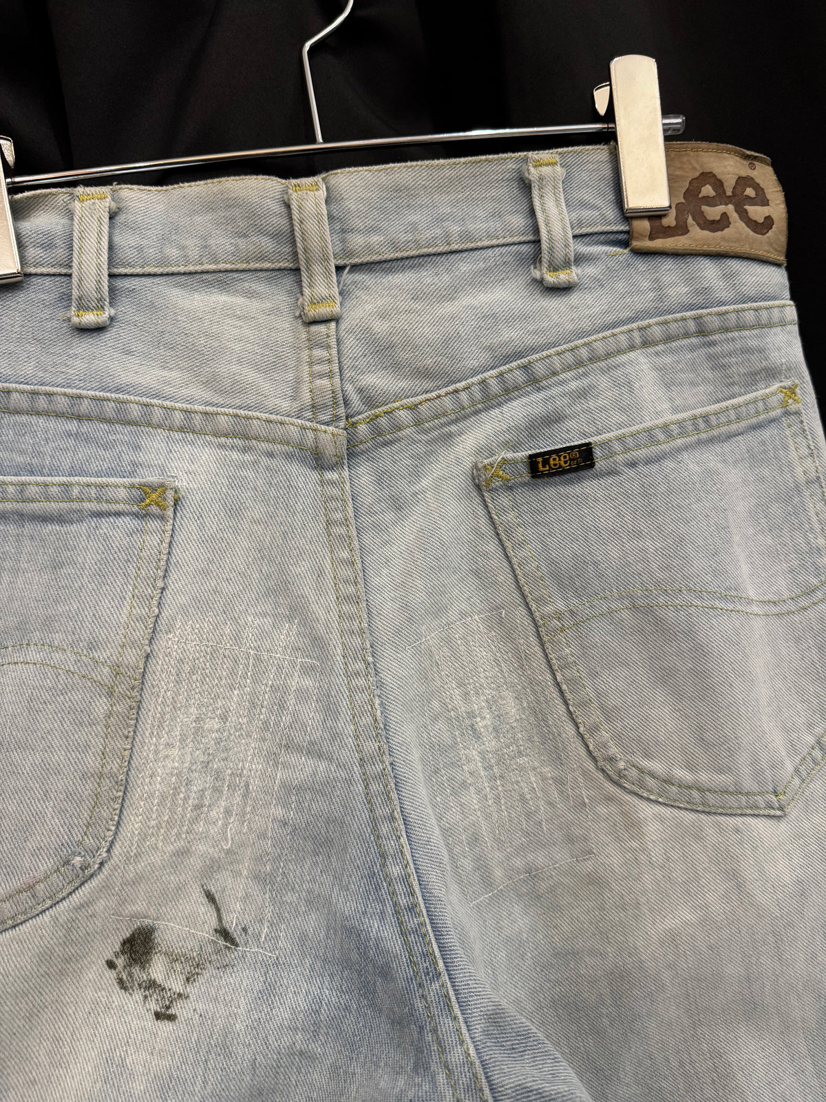 70s/80s Distressed & Repaired Lee Rider Denim (30W)