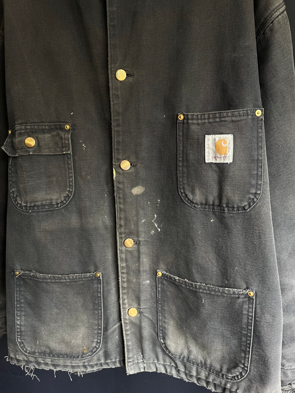 VTG Carhart Faded Blanket Lined Chore Jacket