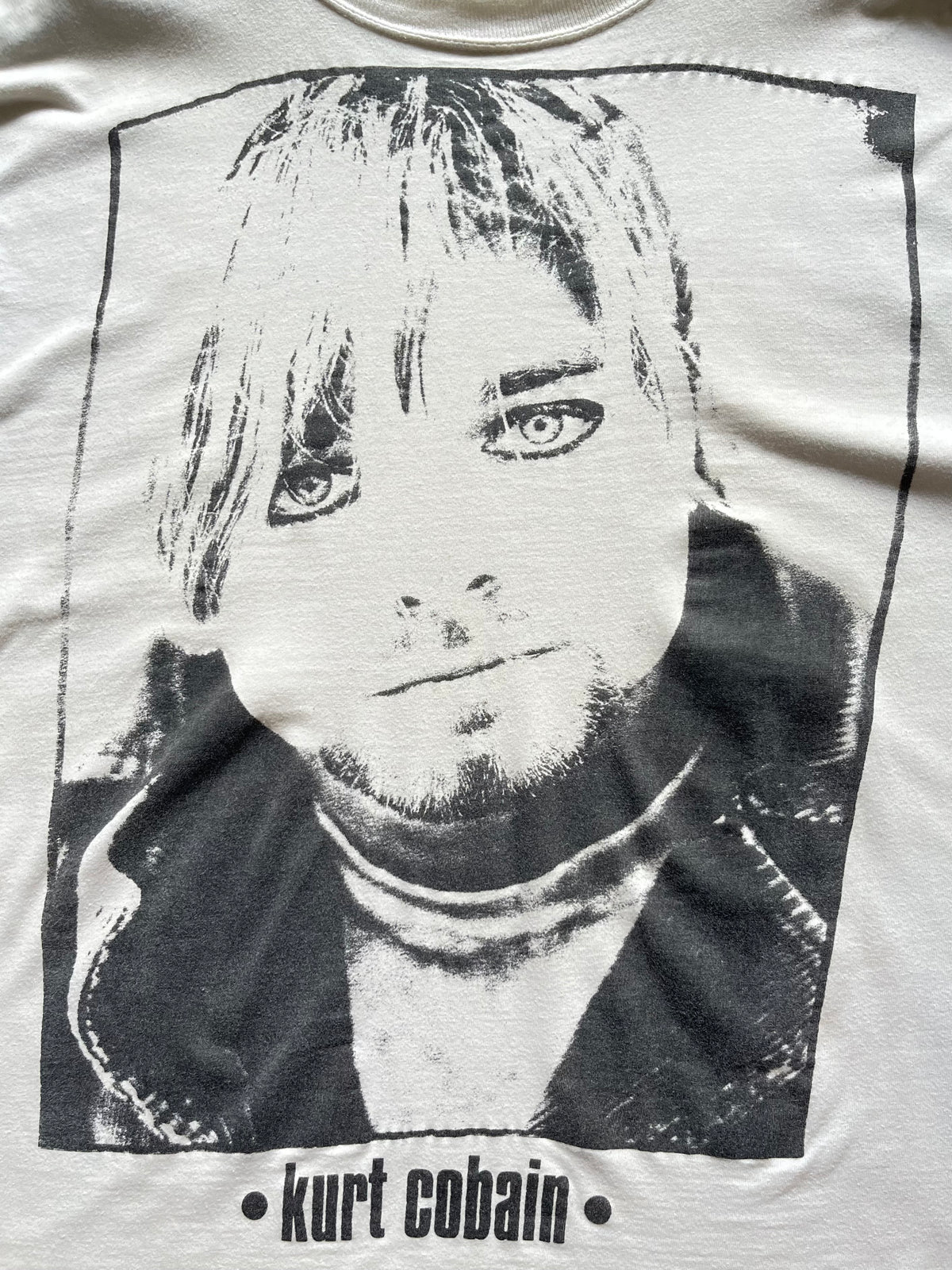 90s Kurt Cobain Euro Photo Tee (M/L)