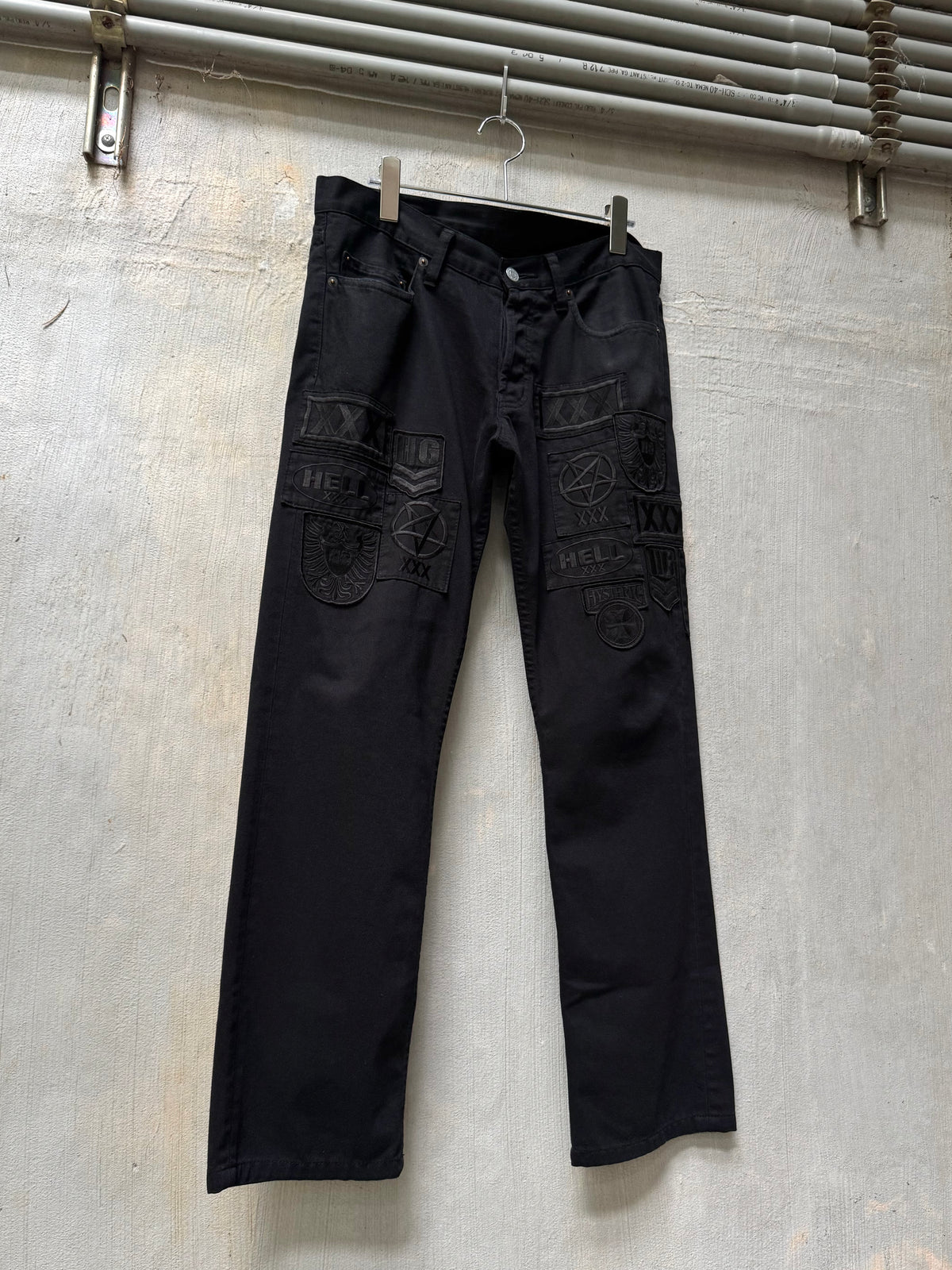Hysteric Glamour Multi Patch “Hell” Denim (32W)