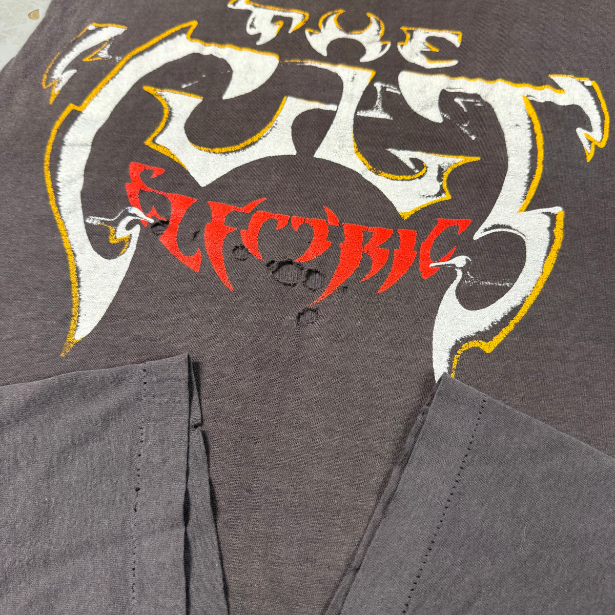 80s The Cult “Electric” Distressed Cutoff Tee