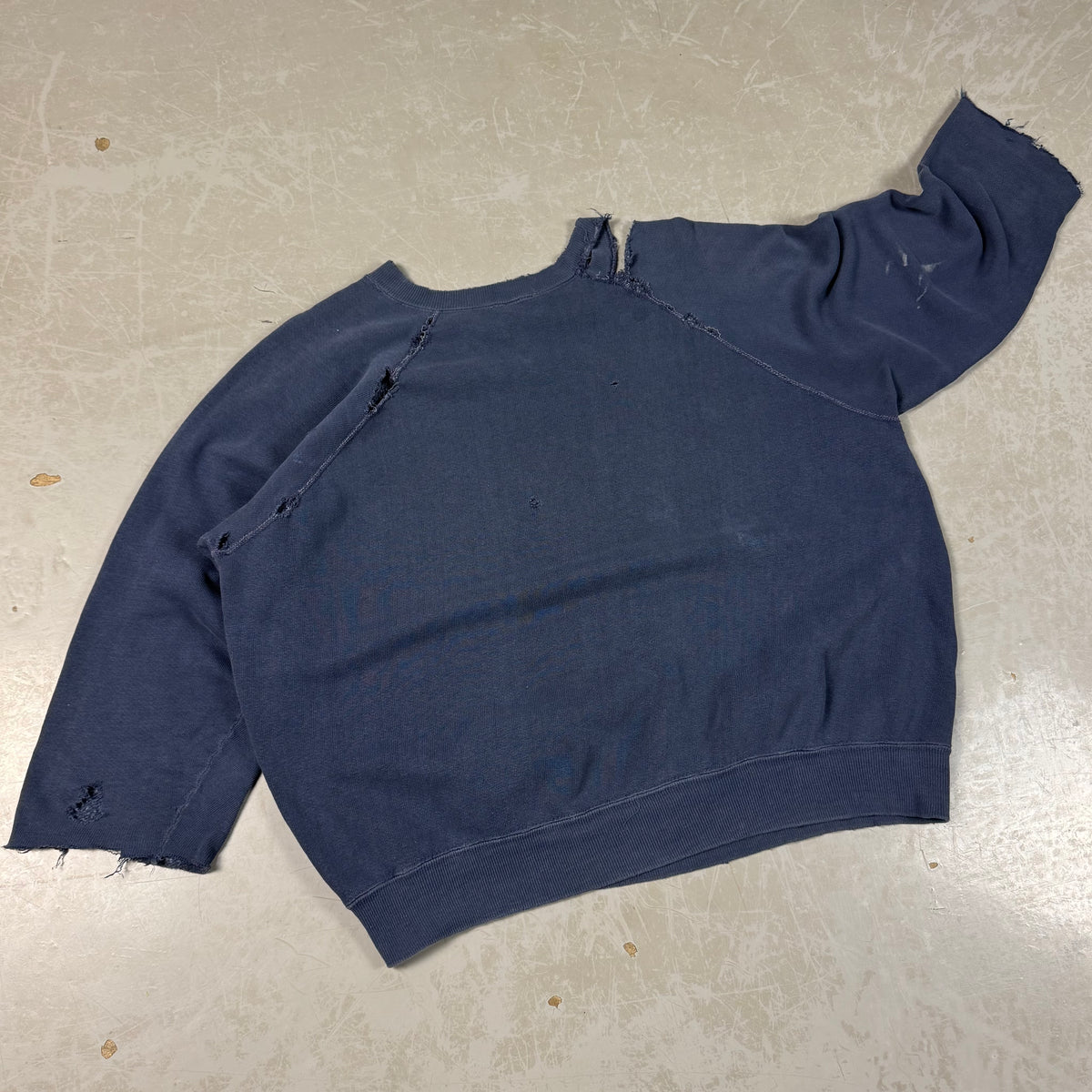 50s/60s Distressed City College Boxy Sweatshirt