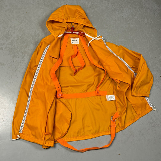 S/S 1999 Helmut Lang Packable Safety Orange Lightweight Hooded Jacket (M) image 1