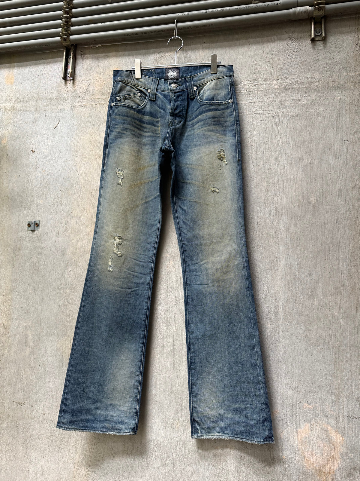 Rock Revival Clawmark Faded Boot Cut Flared Denim (31W)