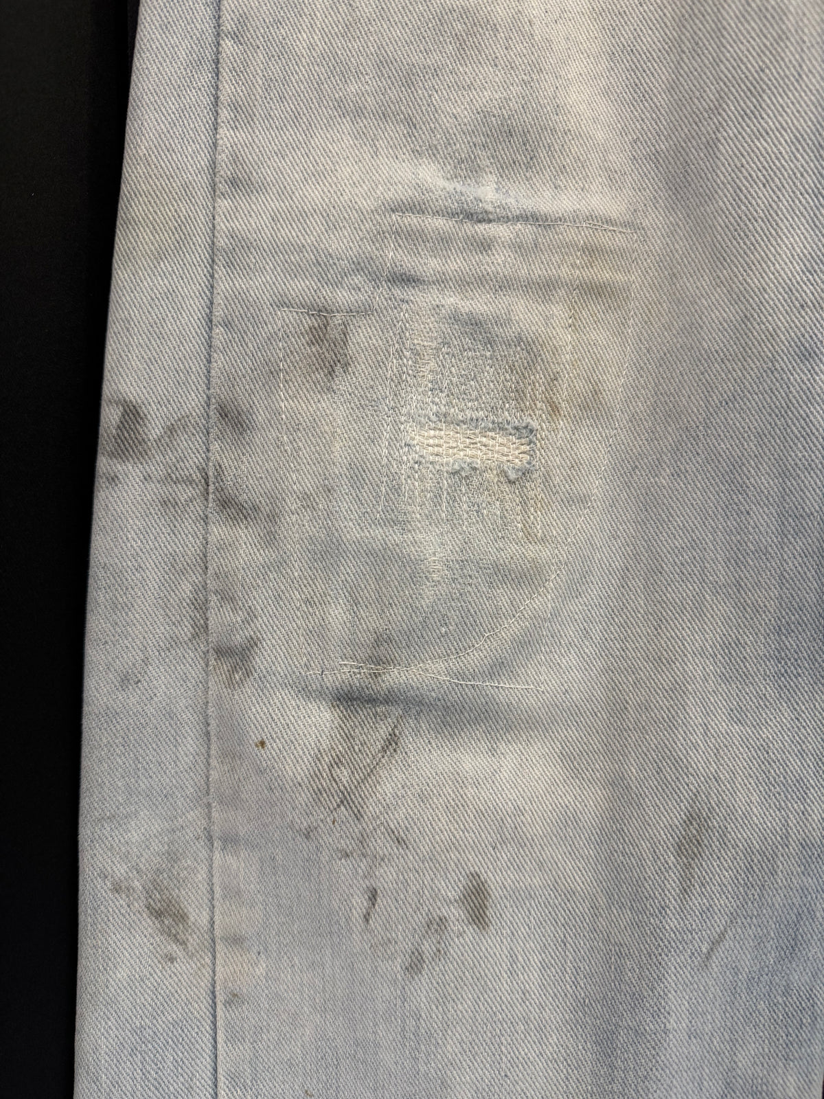 70s/80s Distressed & Repaired Lee Rider Denim (30W)