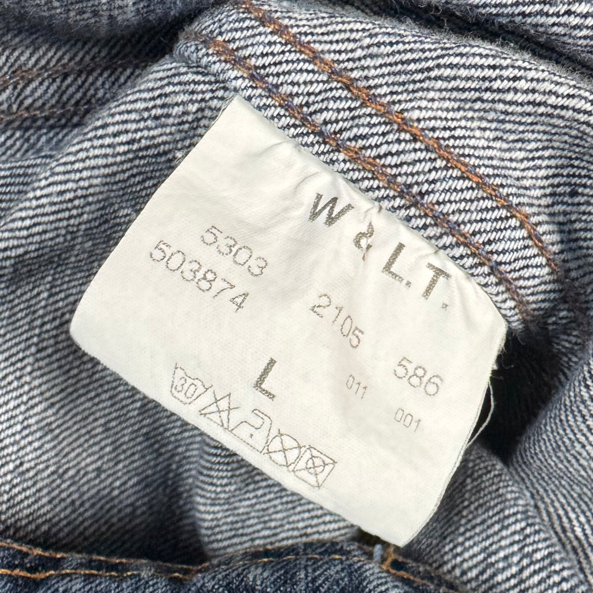 90s Walter Van Beirendonck Lightning Stitch 4 Pocket Denim Jacket