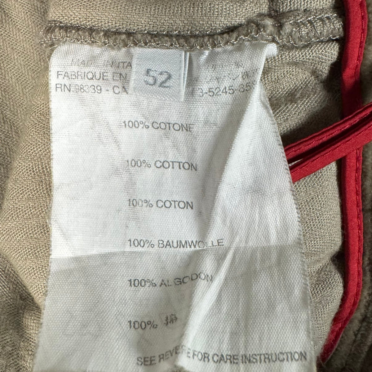Prada Baggy Corduroy Snap Waist Pants (30-36W)