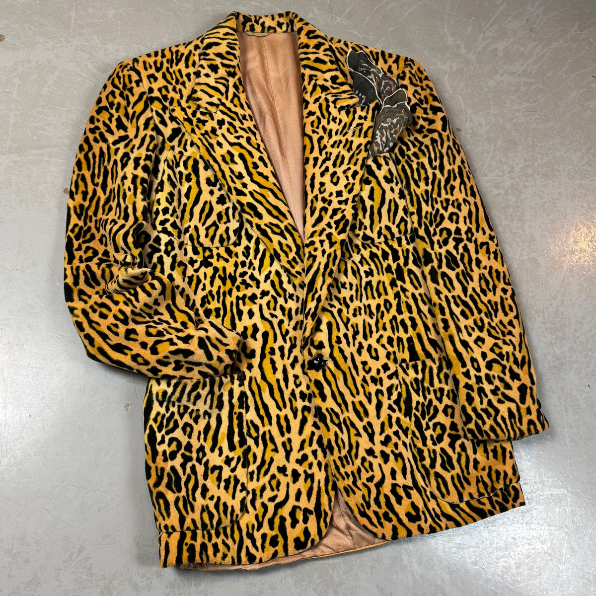 60s Leopard Print Blazer