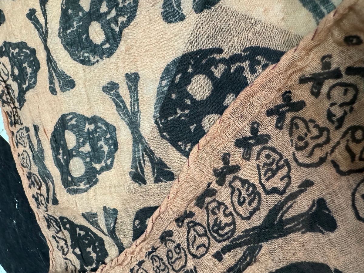 VTG Sheer Skull & Crossbones Scarf