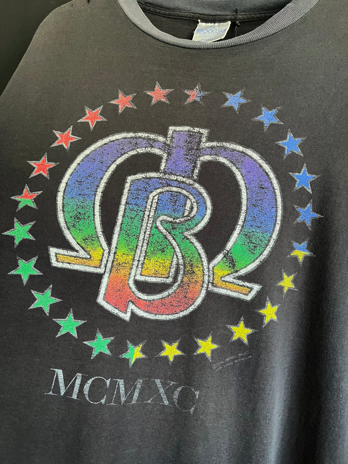 1990 Moody Blues Faded Collar Tour Tee