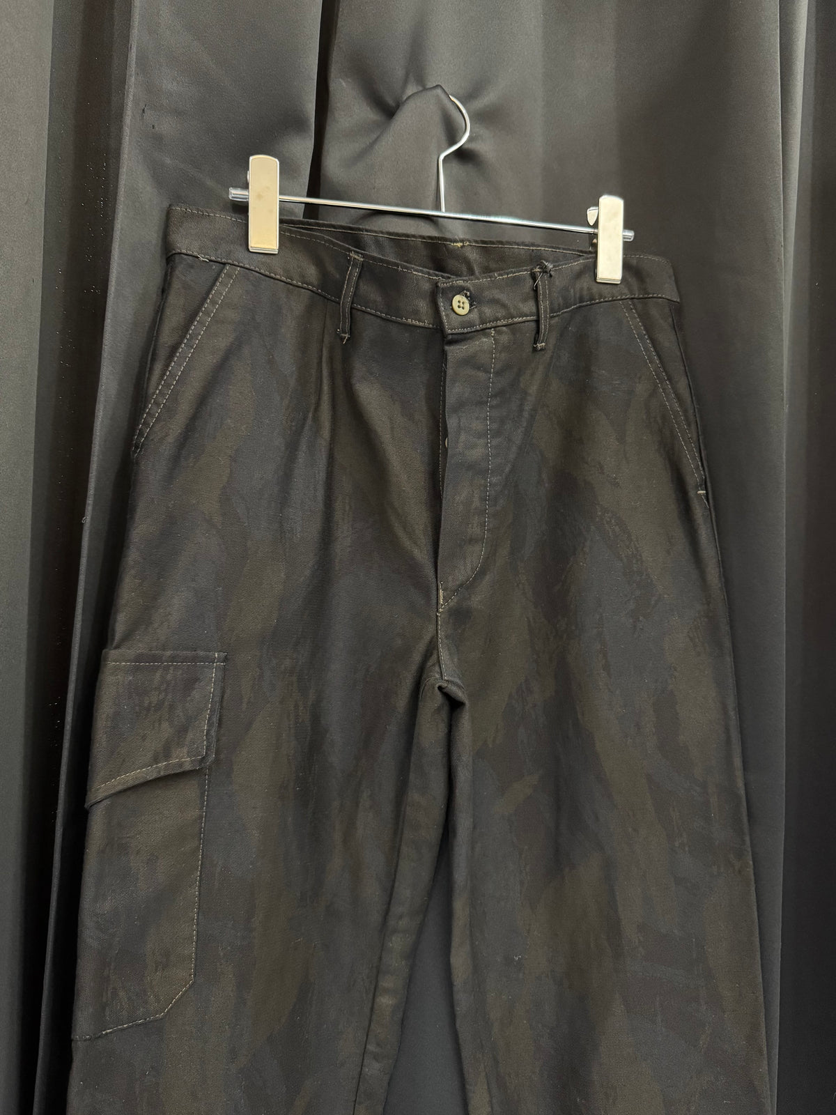 80s/90s Overdyed British Brushstroke Camo Fatigue Cargo (32W)