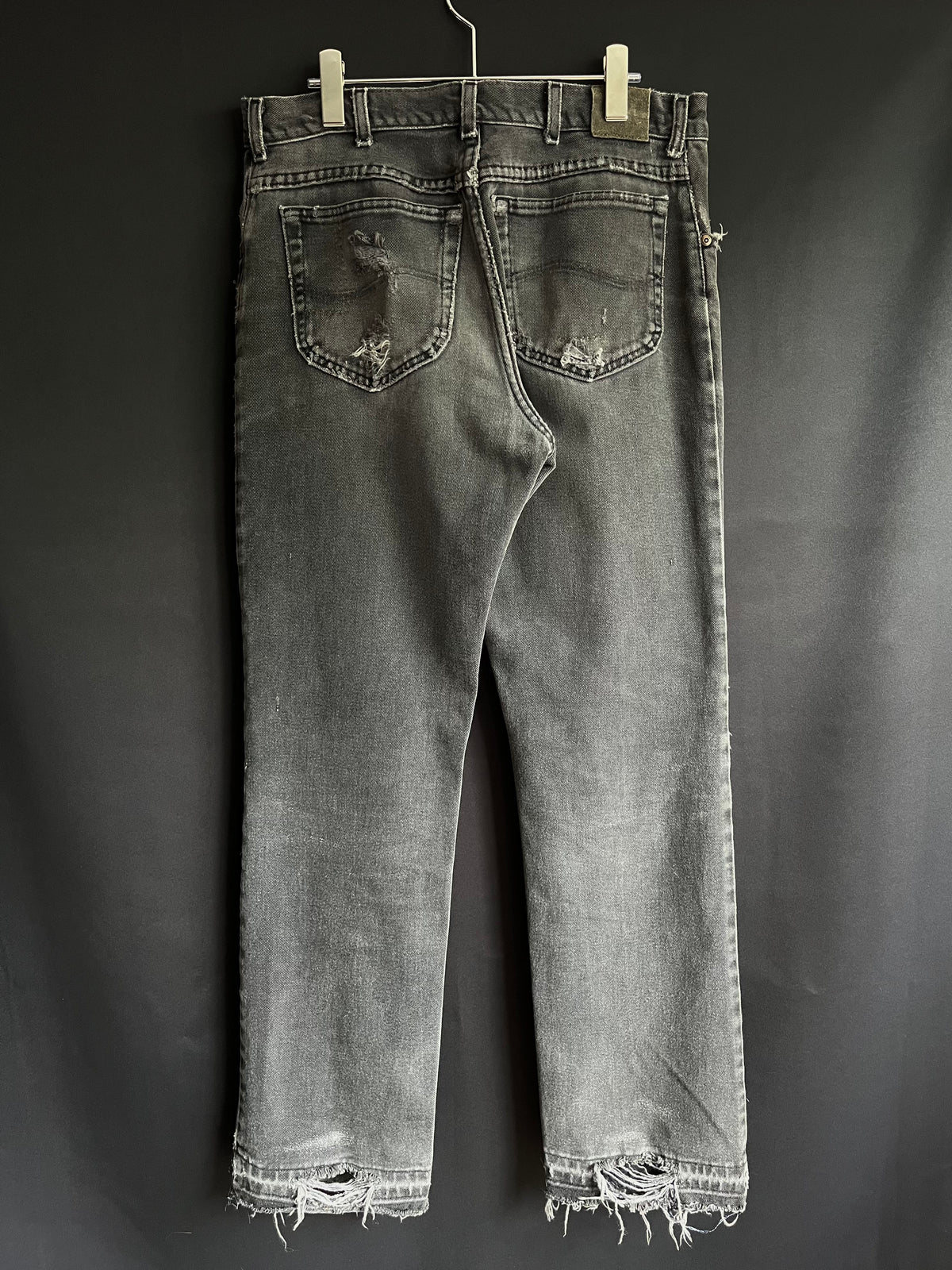 70s/80s Faded & Repaired Lee Straight Cut Denim (33/34W)